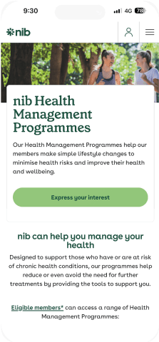 Health Management Programmes App